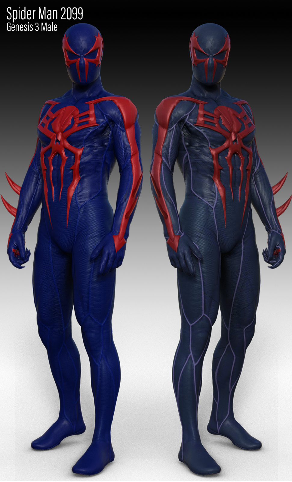 Spider Man 2099 For G3m Renderopedia Daz Poser Content