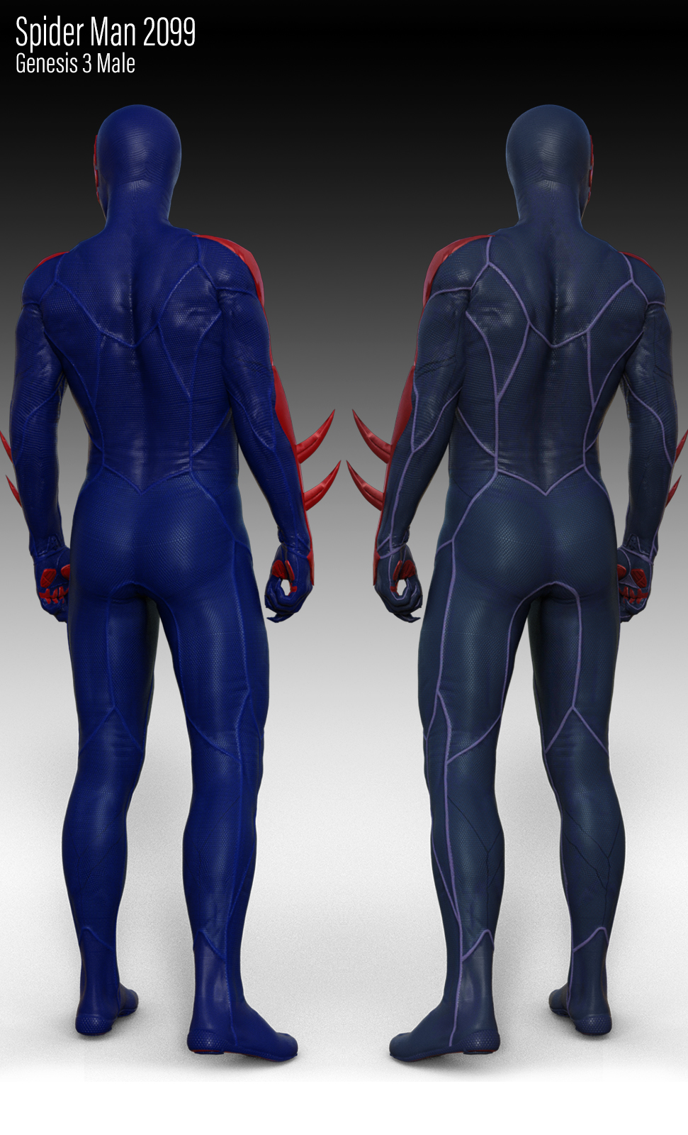 Spider Man 2099 for G3M – Renderopedia | Daz & Poser Content