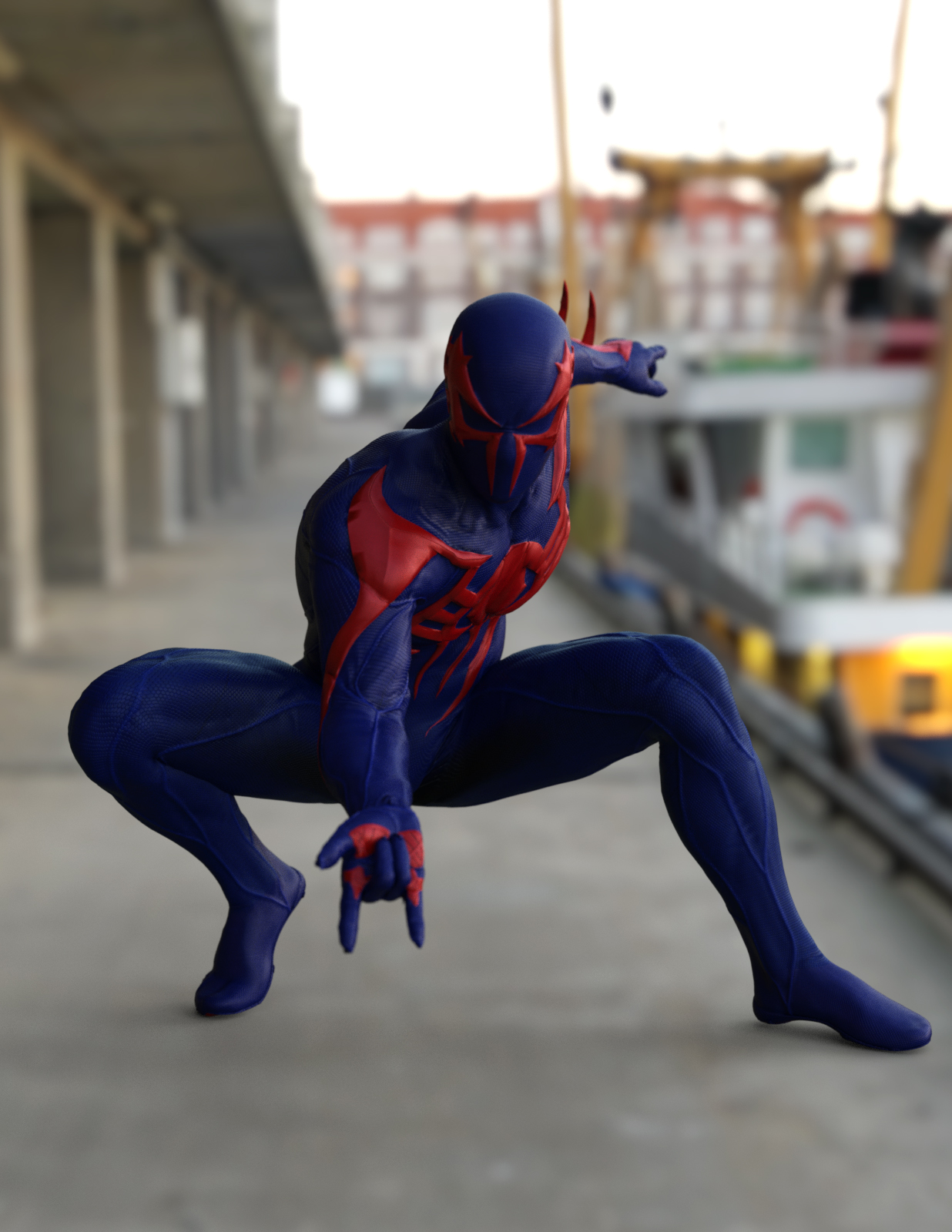 Spider Man 2099 For G3m Renderopedia Daz Poser Content