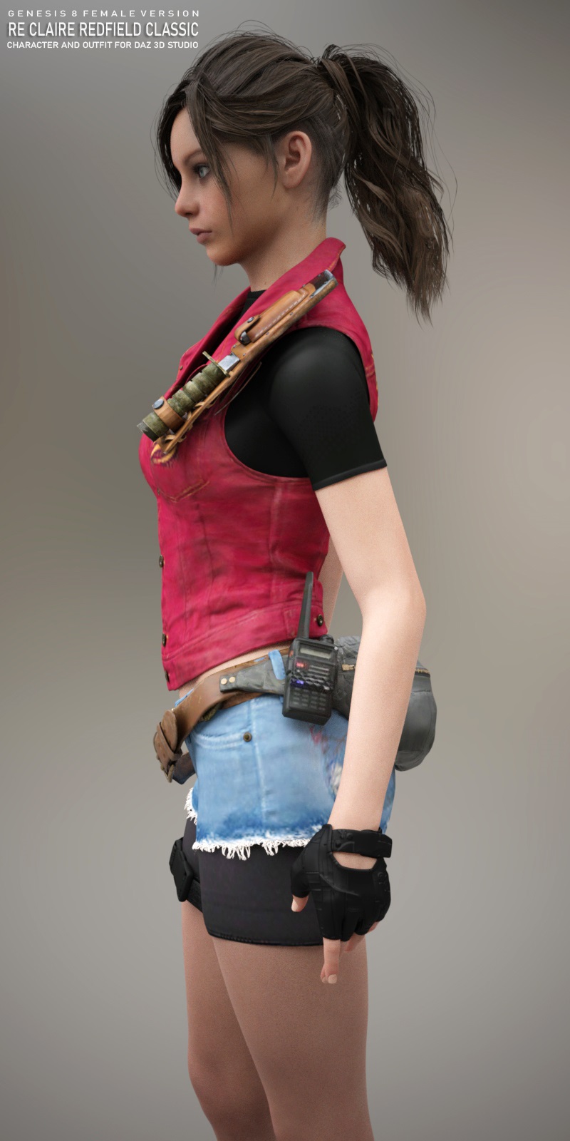 RE Claire Redfield Classic for G8F Side – Renderopedia | Daz & Poser ...