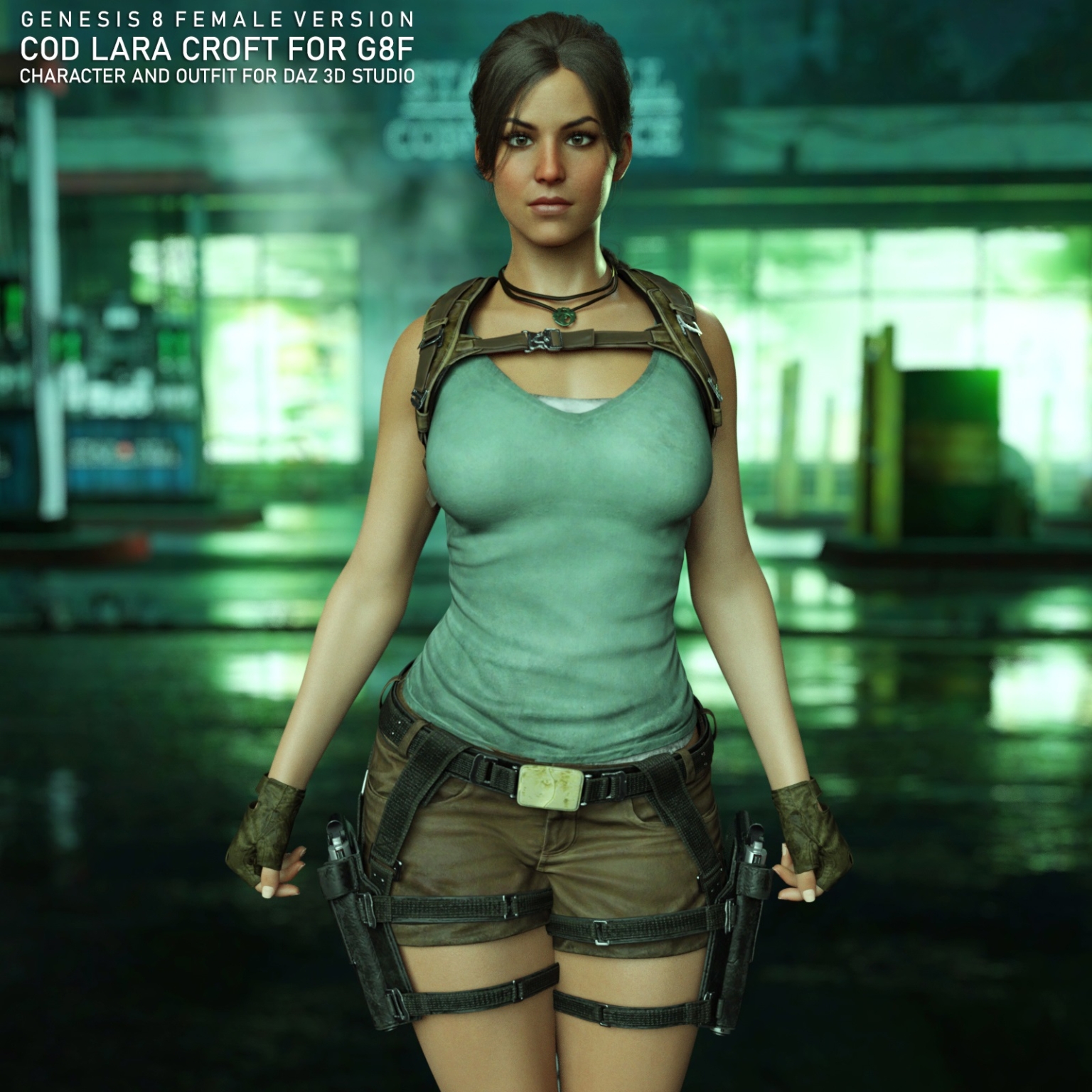 Lora Corft Cod COD Lara Croft for G8F main – Renderopedia | Daz & Poser Content