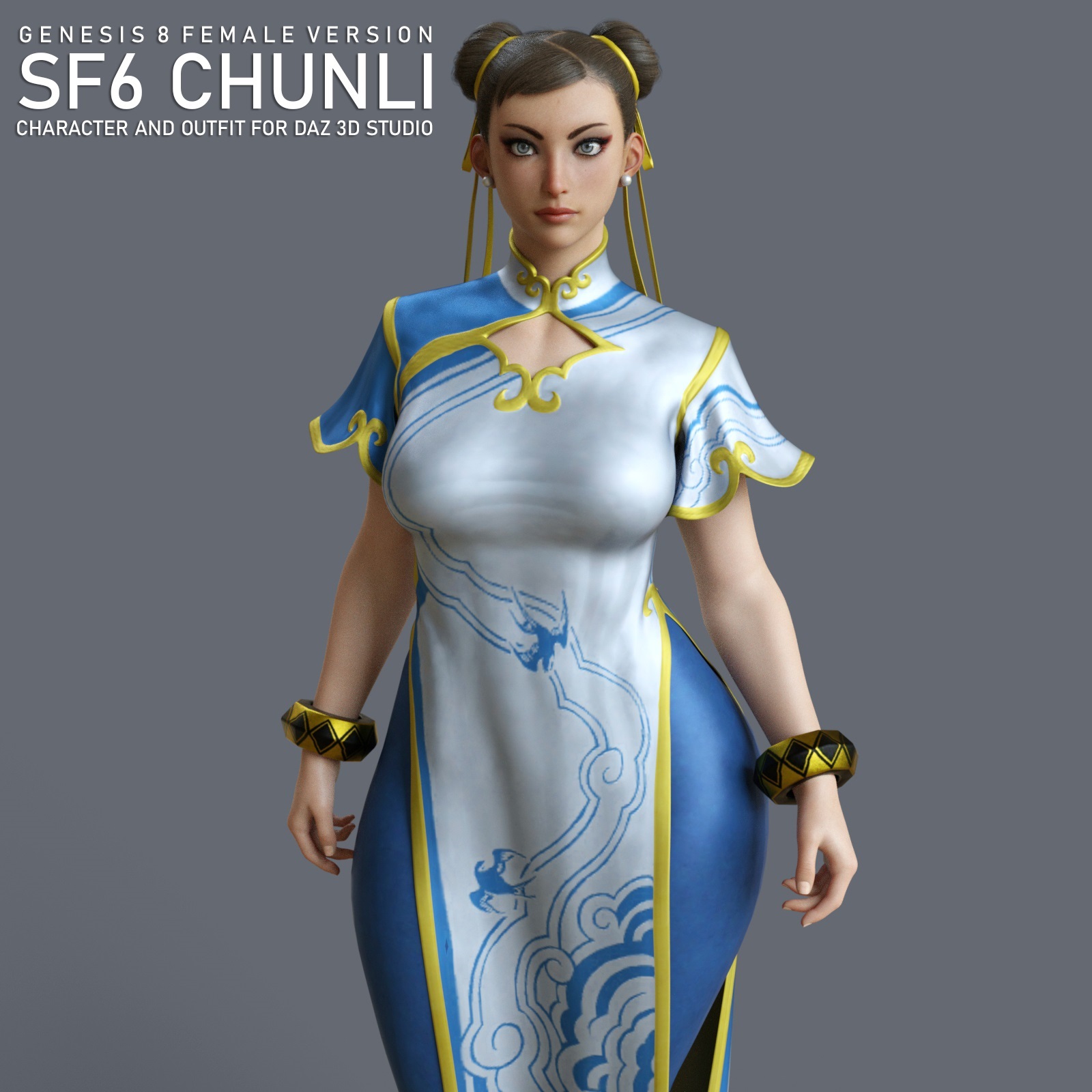 SF6 Cammy for G8F  3d Models for Daz Studio and Poser